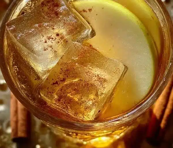 Vanilla Bourbon Cider Cocktail 7 Vanilla Bourbon Cider Cocktail served in a glass with garnishes