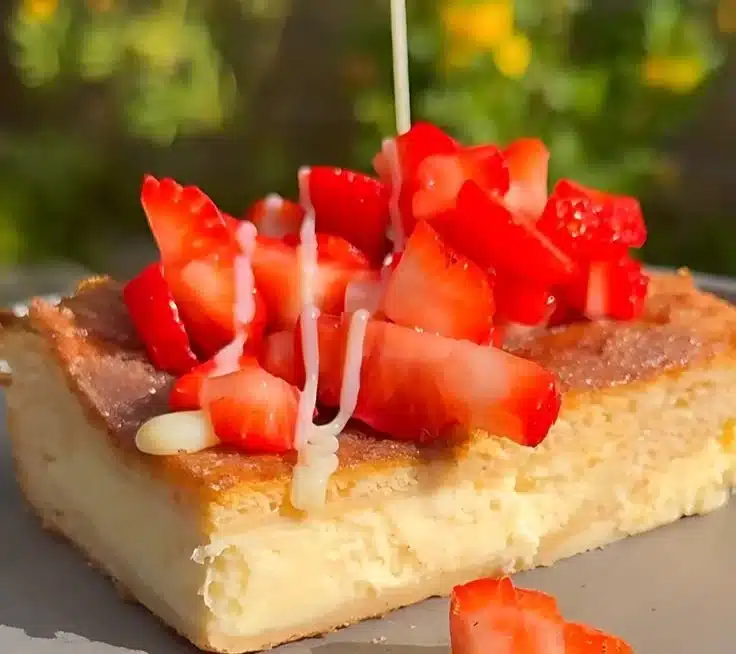 Delicious easy churro cheesecake served as a perfect Thanksgiving dessert