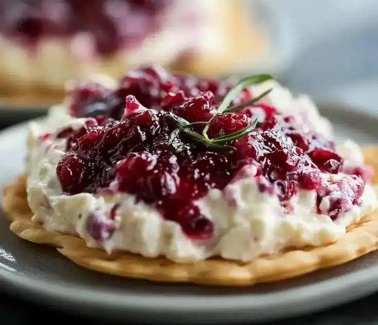 Irresistibly spicy cranberry jalapeño dip served in a rustic bowl for entertaining