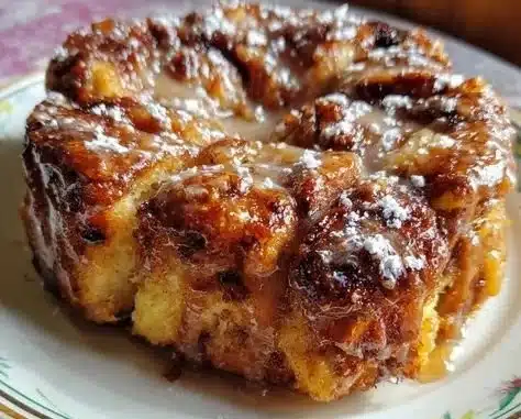 Loaf of Country Apple Fritter Bread with apples and cinnamon