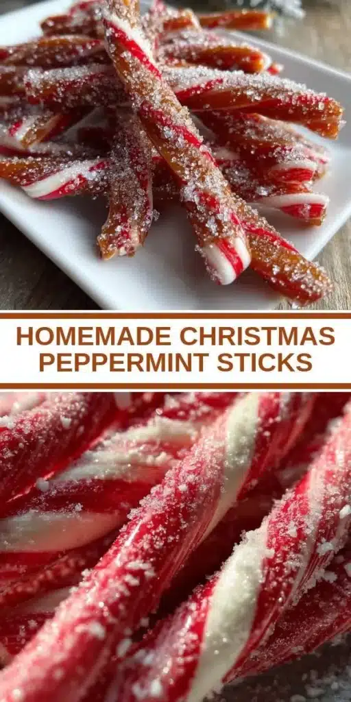 Homemade Christmas peppermint sticks arranged on a festive plate.