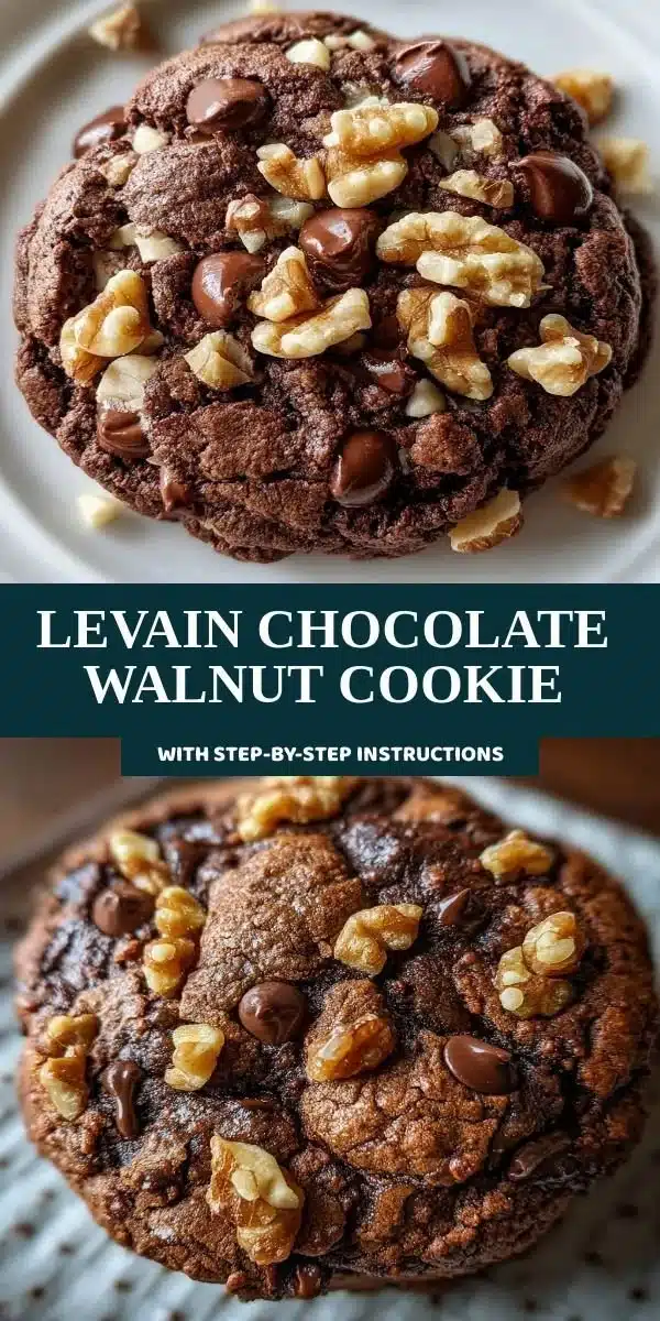 Leavened Chocolate Walnut Cookie with rich chocolate and walnuts