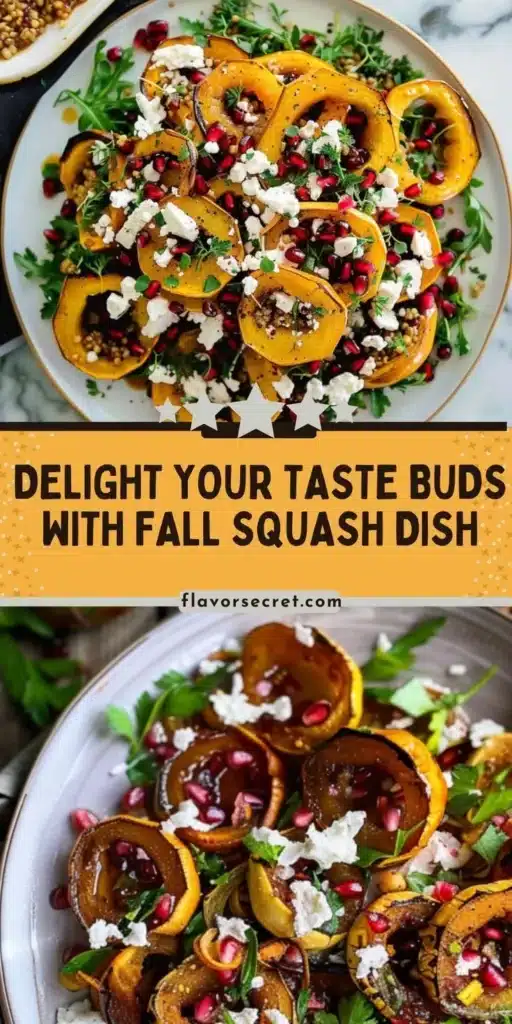 Pomegranate molasses drizzled over roasted delicata squash, garnished beautifully.