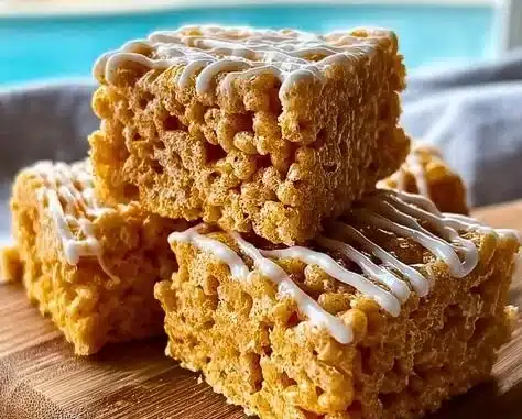 Delicious Pumpkin Spice Rice Krispie Treats for fall festivities