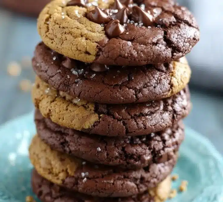 Delicious brookies combining brownies and cookies in one delectable dessert