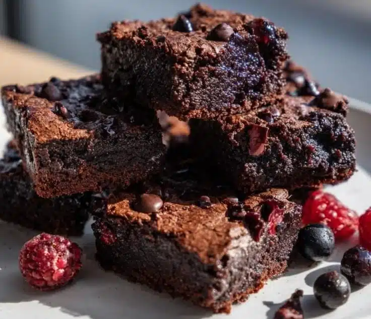 Delicious and healthy Valentine's Day dessert on a table.
