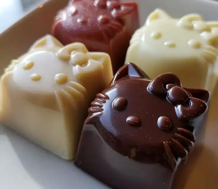 Assorted Hello Kitty chocolates in cute packaging