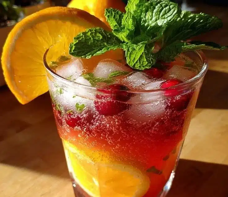 Refreshing non-alcoholic mocktails in colorful glasses on a table