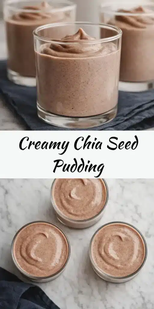 Creamy chia seed pudding topped with fresh berries and nuts