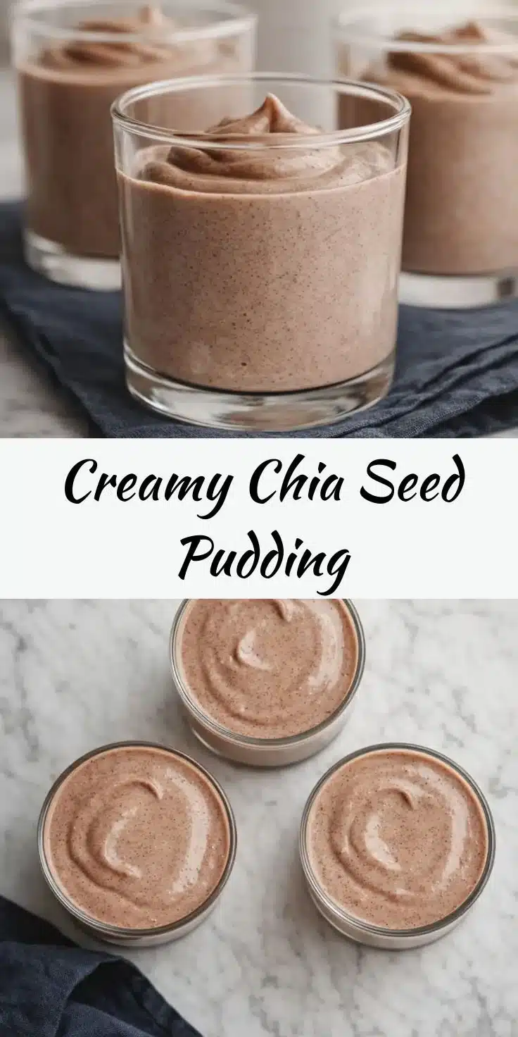 Creamy chia seed pudding topped with fresh berries and nuts