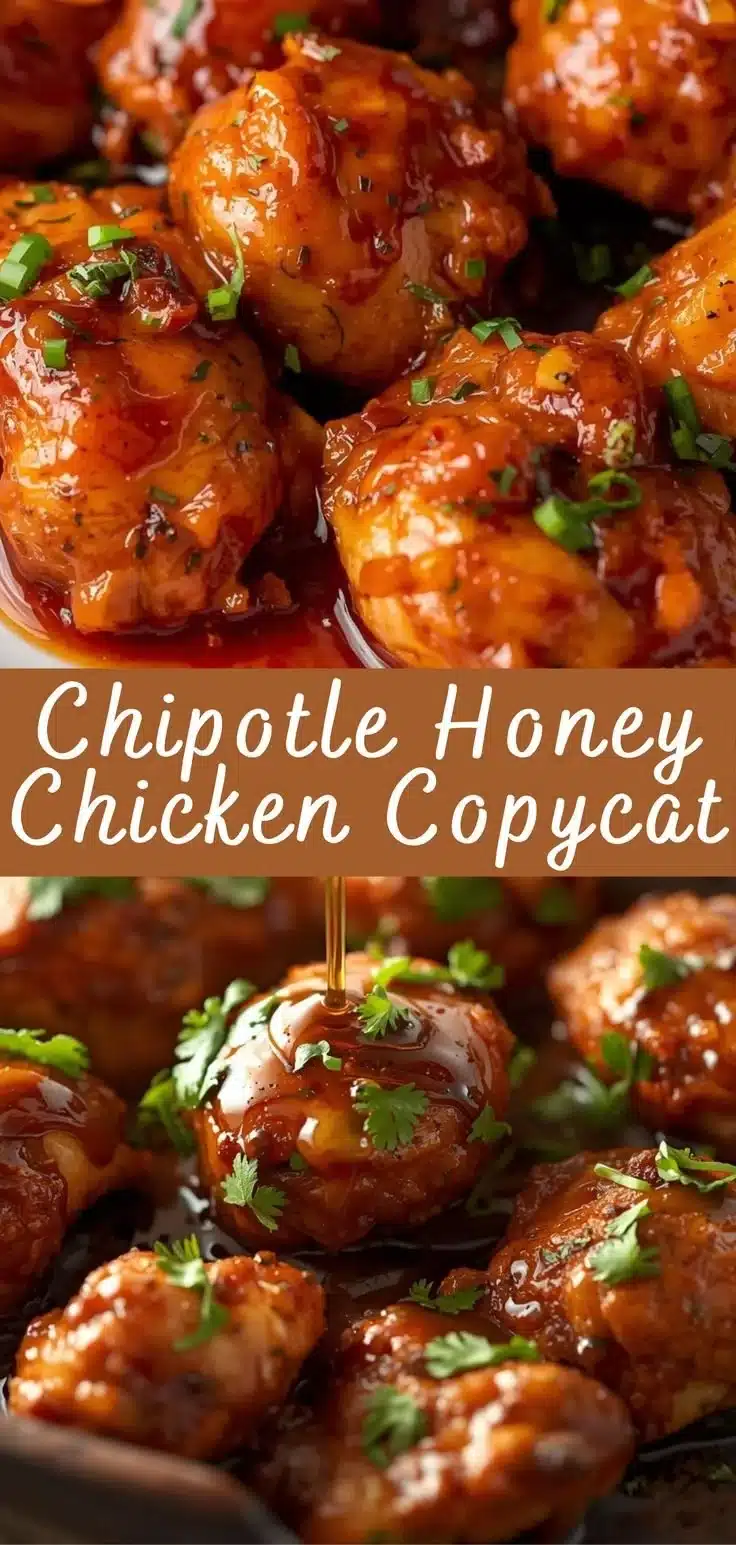 Delicious Chipotle Honey Chicken served on a plate with fresh ingredients.