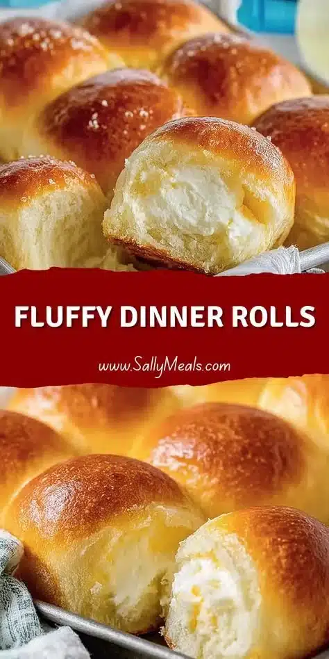 A batch of fluffy dinner rolls freshly baked and ready to serve.