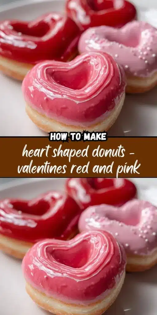 Delicious heart-shaped donuts in various flavors on a decorative plate.