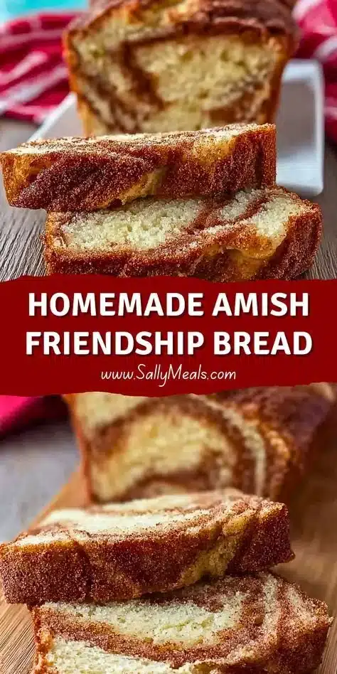 Delicious homemade Amish Friendship Bread fresh out of the oven.